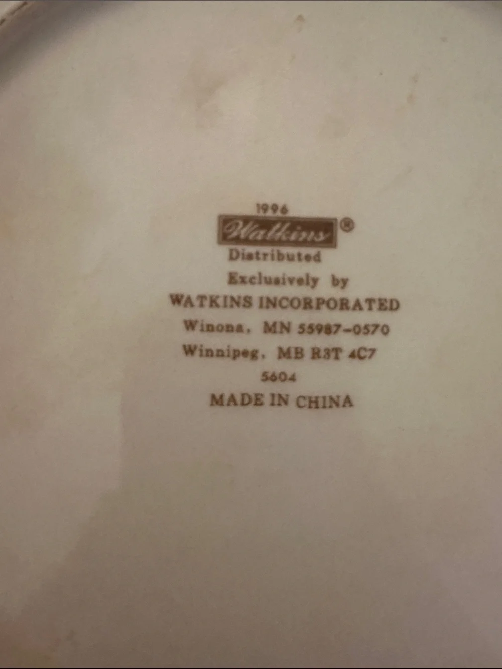 vintage 1996 Watkins Country Apple Pie ceramic baking dish